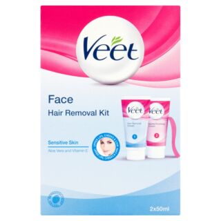 Veet Face Hair Removal Kit Sensitive Skin Twin Pack