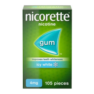 Nicorette Icy White 4mg Gum – 105 Pieces