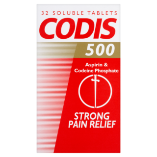 Codis 500 (Aspirin/Codeine Phosphate) - 32 Tablets