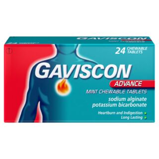 Gaviscon Advance Chewable Mint – 24 Tablets
