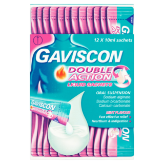 Gaviscon Double Action Liquid Peppermint - 12 Sachets