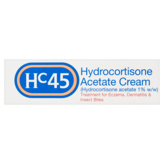 HC45 Hydrocortisone 1% w/w Acetate Cream - 15g
