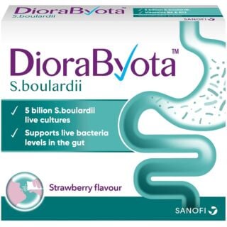 DioraByota S.Boulardii Food Supplement Strawberry - 12 Sachets 