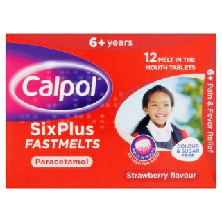 Calpol SixPlus Fastmelts - 12 Tablets