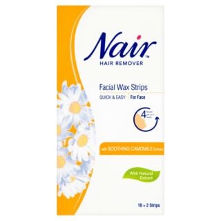 Nair Facial Wax Strips with Chamomile - 12 Strips