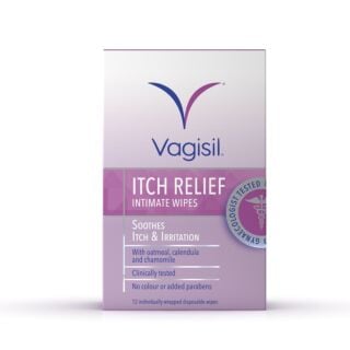 Vagisil Itch Relief Intimate Pack of 12 Wipes