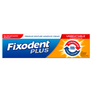 Fixodent Plus Dual Power Denture Adhesive Cream - 40g