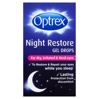 Optrex Night Restore Gel Drops for Dry Irritated Tired Eyes – 10ml