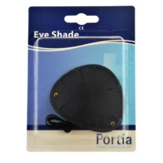 Portia Satin Concave Eyeshade - Black