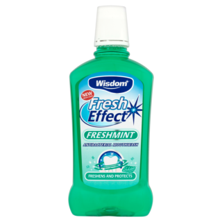 Wisdom Fresh Effect Freshmint Antibacterial Mouthwash - 500ml