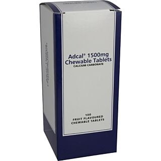 Adcal Calcium Carbonate 1500mg - 100 Tablets