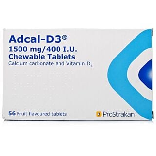 Adcal-D3 1500mg/400IU - 56 Chewable Tablets