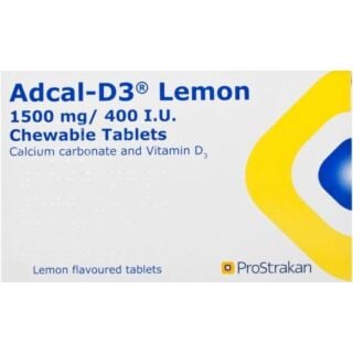 Adcal-D3 1500mg/400IU - 56 Chewable Lemon Tablets