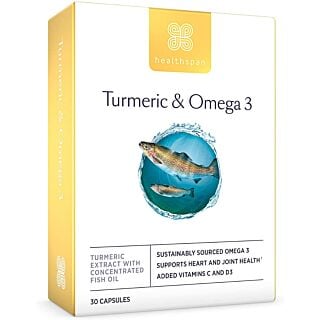 Healthspan Turmeric & Omega 3 - 30 Capsules