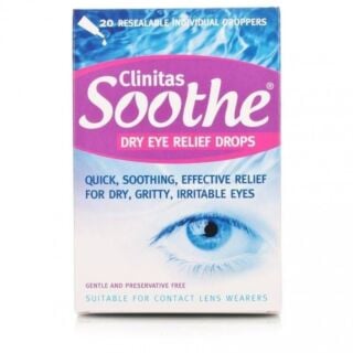 Clinitas Soothe Eye Drops 0.5ml Preservative Free – 20 Pack