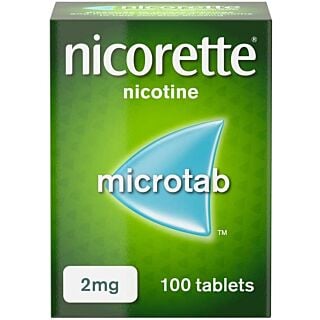 Nicorette Original 2mg Microtabs – 100 Sublingual Tablets