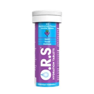 O.R.S Hydration Tablets Blackcurrant Flavour - 12 Tablets
