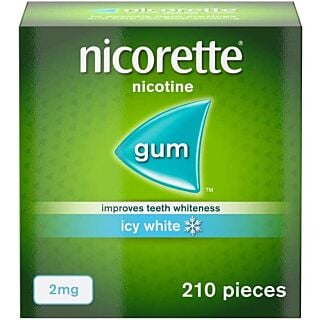 Nicorette Icy White 2mg Gum - 210 Pieces