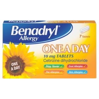 Benadryl Allergy 10 mg One a Day Tablets - 7 Tablets 