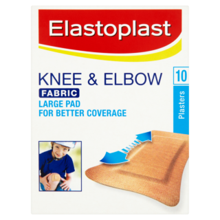 Elastoplast Knee and Elbow Large Plasters - 10 Pack