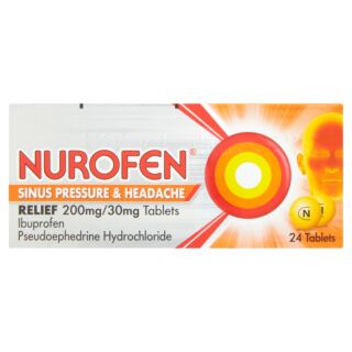 Nurofen Sinus Pressure & Headache Relief 200mg/30mg - 24 Tablets