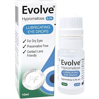 Evolve Hypromellose Eye Drops 0.3% Preservative Free - 10ml