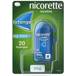 Nicorette Cools Icy Mint 2mg Nicotine – 20 Lozenges