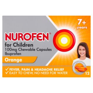 Nurofen for Children Orange Chewable Capsules - 12 Pack