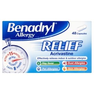 Benadryl Fast and Effective Allergy Relief - 48 Capsules