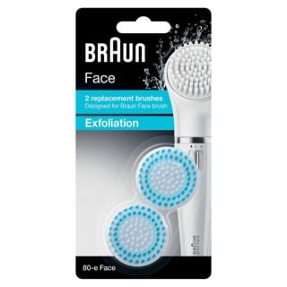Braun Silk SE80-B Exfoliation Replacement Brushes - Pack Of 2