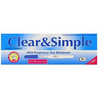 Clear & Simple Pregnancy Kit Midstream - 1 Test