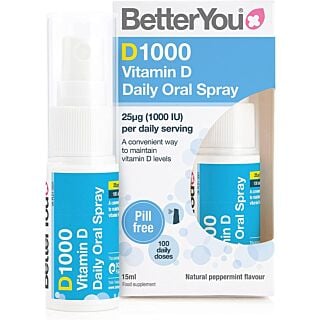 Betteryou D1000 Daily Oral Spray 1000IU (25mcg) - 15ml