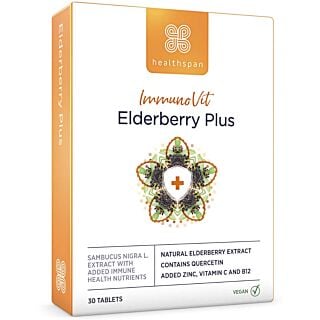 Healthspan ImmunoVit  Elderberry Plus -  30 Tablets
