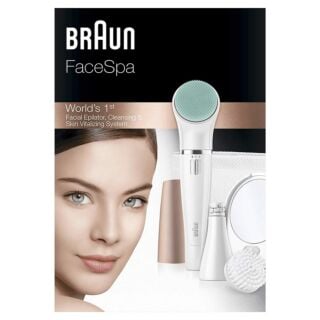 Braun FaceSpa 851V 3-In-1 Facial Epilator 