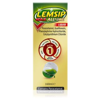 Lemsip Max All in One Cold & Flu Liquid - 160ml