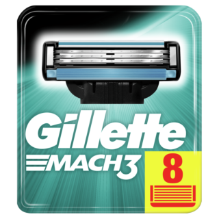Gillette Mach 3 Razor Blades For Men - 8 Refills