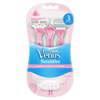 Gillette Venus Sensitive Women's Disposable Razors - Pack of 3