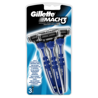 Gillette Mach3 Disposable Razors – 3 Pack
