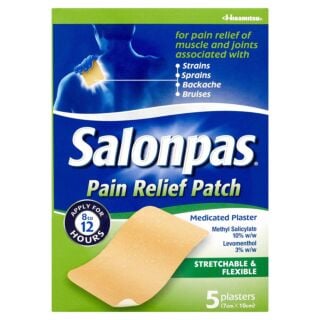 Salonpas Pain Relief Patch 7cm x 10cm - 5 Plasters