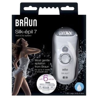 Braun Silk Epil 7 7-561 Wet & Dry Cordless Epilator 