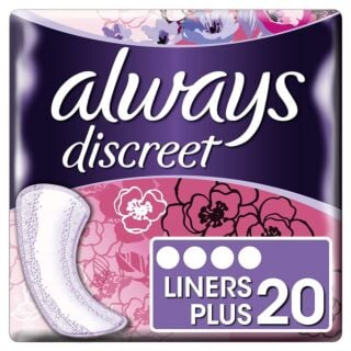 Always Discreet Incontinence Liners Plus - 20 Pack