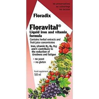 Floradix Floravital Liquid Iron and Vitamin Formula - 500ml