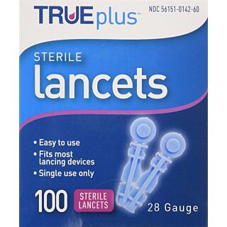 True Plus Lancets 30 Gauge - 100 Lancets