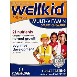 Vitabiotics Wellkid Chewable Multi-Vitamin - 30 Tablets	