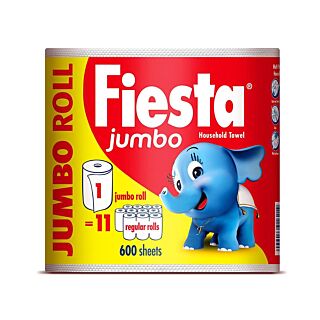 Fiesta Jumbo Kitchen Towel - 1 Roll (Total 600 Sheets)