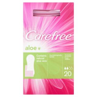 Carefree Breathable Aloe Panty Liners 20x