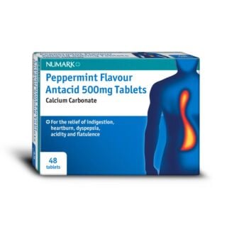 Numark Peppermint Antacid 500mg Tablets 48