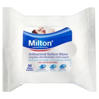 Milton Maximum Protection Antibacterial Surface Wipes - 30 Pack