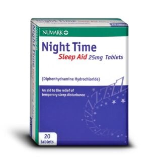 Numark Night Time Sleep Aid 25mg - 20 Tablets