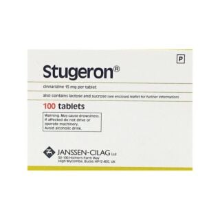 Stugeron 15mg (Cinnarizine) - 100 Tablets
